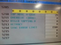 CNC Machining | Fanuc Tapping Issues | Practical Machinist - Largest  Manufacturing Technology Forum on the Web