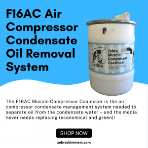 F16AC Air Compressor Condensate Oil Removal System