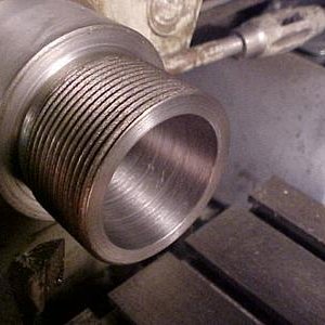 threaded and taper cut for collet